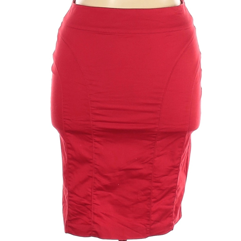 H&M Red Pencil Skirt 14